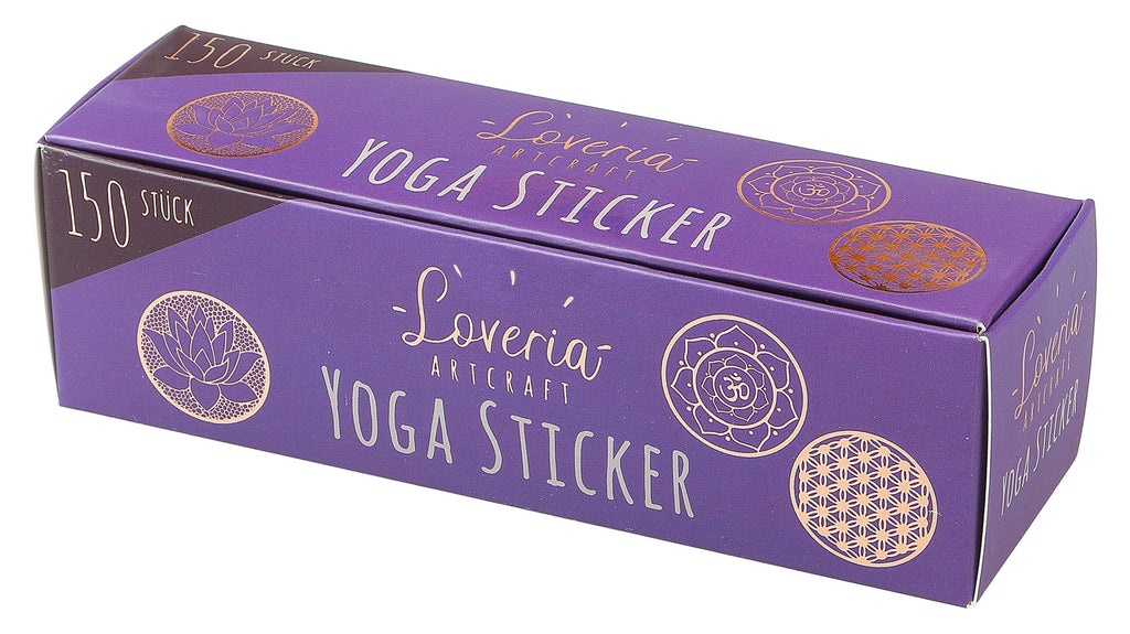 Aufkleber Yoga Heilige Geometrie roségold Crystal and Sage
