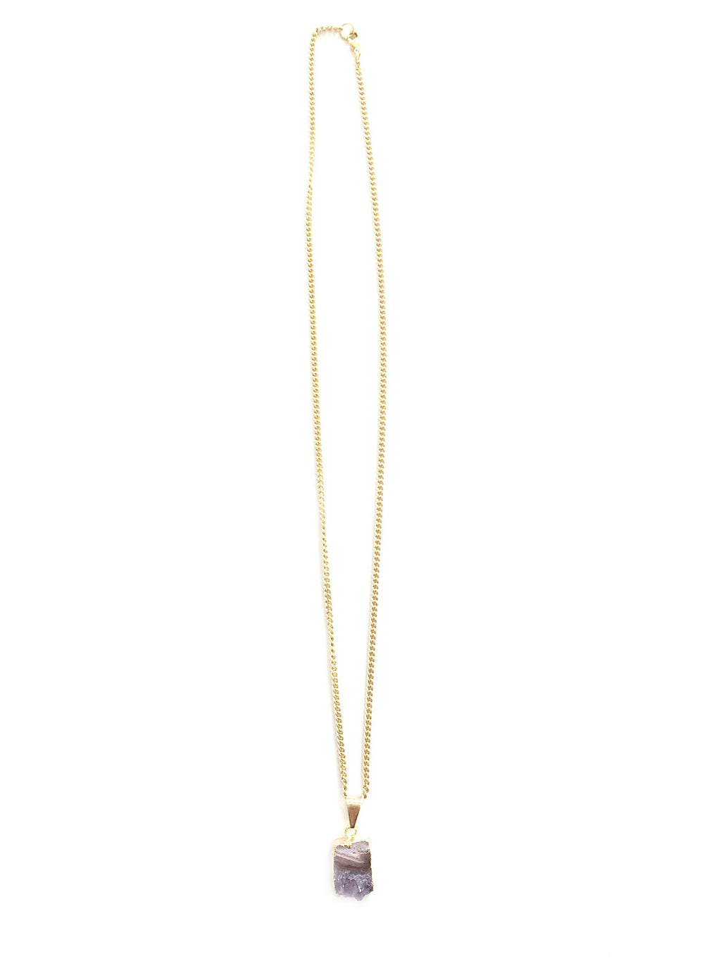 Amethyst Halskette Arwen vergoldet Crystal and Sage Jewelry