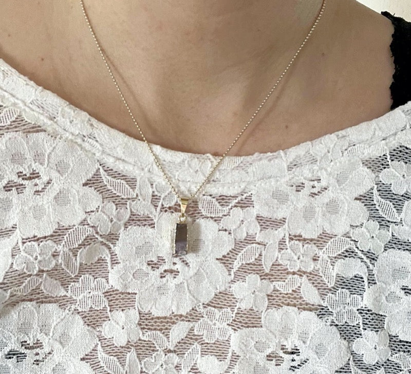 Arwen - vergoldete Amethyst Halskette Crystal and Sage Jewelry