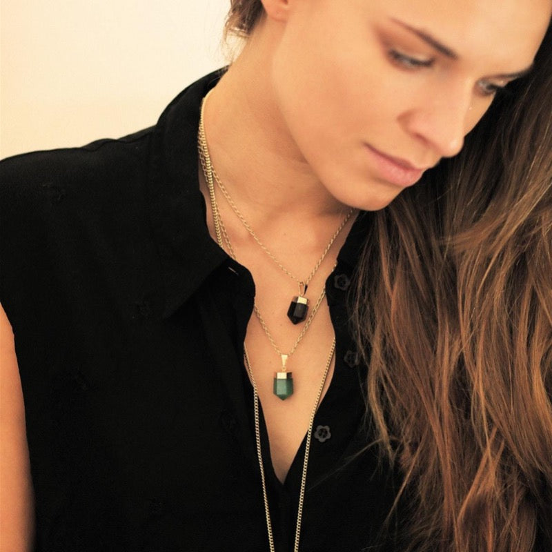 Aventurin Halskette, vergoldet Crystal and Sage Jewelry