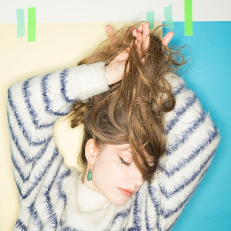 Aventurin Ohrringe vergoldet Crystal and Sage Jewelry