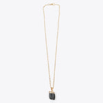 Black - vergoldeter Turmalin-Halskette Crystal and Sage Jewelry