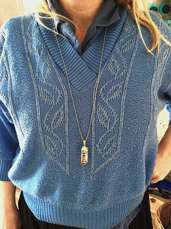 Chakra Reiki Bergkristall Halskette Crystal and Sage Jewelry