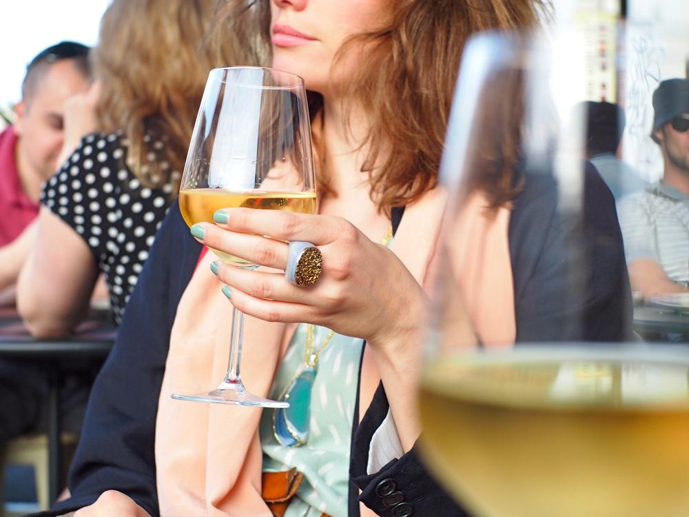 Halskette mit Achatscheibe vergoldet, violett Crystal and Sage Jewelry