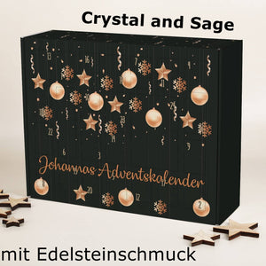 Edelstein Adventskalender mit Edelsteinschmuck