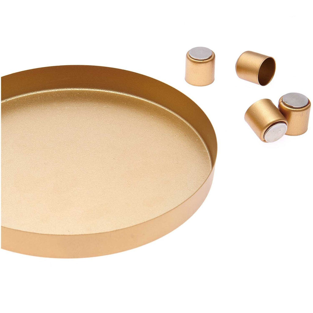 Adventskranz und Kerzenhalter magnetisch Gold Crystal and Sage