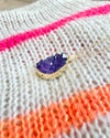 Amethyst Geode Halskette vergoldet Crystal and Sage Jewelry