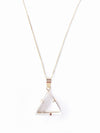Bergkristall Dreieck Halskette gold filled 18 Karat Crystal and Sage Jewelry