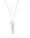 Bergkristallpendel Halskette versilbert Crystal and Sage Jewelry