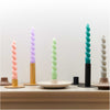 Kerzen gedreht, Spiralkerzen in verschiedenen Farben Crystal and Sage 