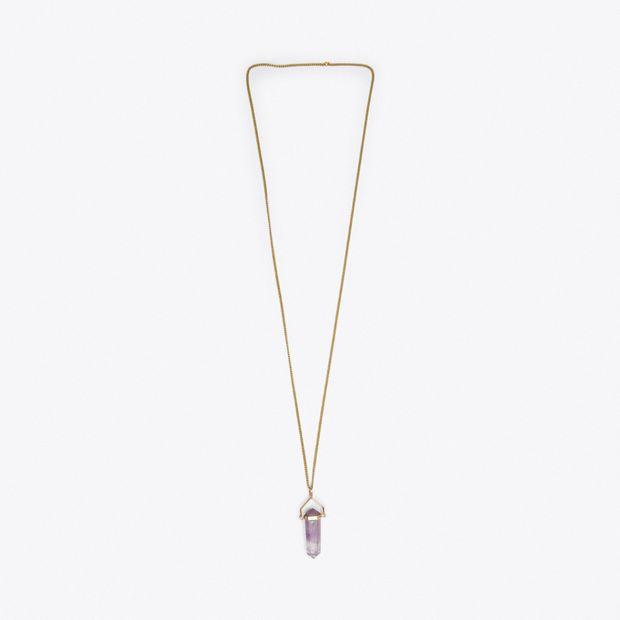 Amethystpendel Halskette Crystal and Sage Jewelry