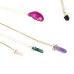 Amethystpendel Halskette Crystal and Sage Jewelry