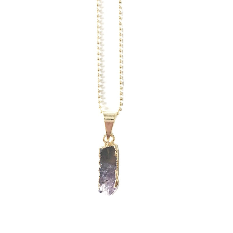 Arwen - vergoldete Amethyst Halskette Crystal and Sage Jewelry