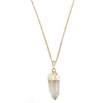 Bergkristall Halskette Elv vergoldet Crystal and Sage Jewelry