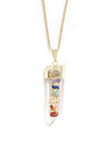 Chakra Reiki Bergkristall Halskette Crystal and Sage Jewelry