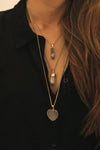 Elv - zarte vergoldete Bergkristall Halskette Crystal and Sage Jewelry