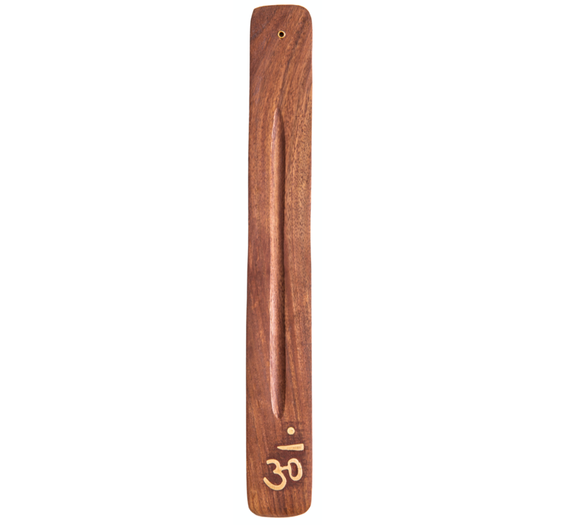 Incense holder with golden mantra Om