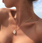 Kauri Muschel Halskette, vergoldet Crystal and Sage Jewelry