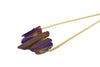 Purple - Regenbogenquarz-Collier, gold Crystal and Sage Jewelry