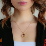 Tilly - Zitrin Halskette, vergoldet Crystal and Sage Jewelry