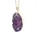 Vergoldeter Amethyst - Halskette Crystal and Sage Jewelry