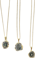 Amethyststalaktit Halskette vergoldet Crystal and Sage Jewelry