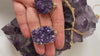Amethyst Geode Necklace Gold Plated