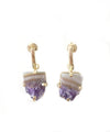 Amethyst Ohrstecker Crystal and Sage Jewelry