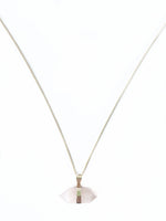 Rosenquarz Diamond Halskette Crystal and Sage Jewelry